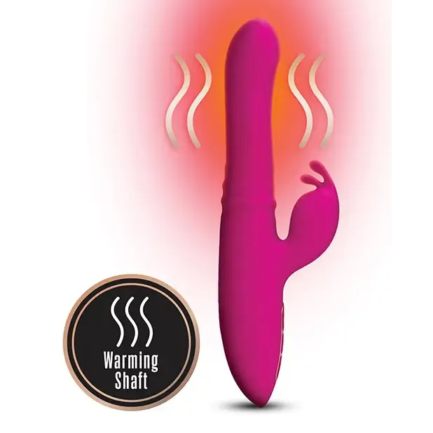 Vibrators Blush Lush Kira Rechargeable Silicone Thrusting Rabbit Vibrator Velvet Vee International Inc