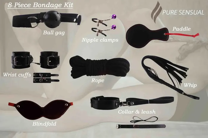 8 Pcs BDSM Bondage Restraints Set Adultskart Couples
