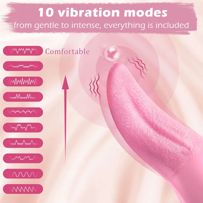 Amovibe Female Sex Toys Tongue Vibrator