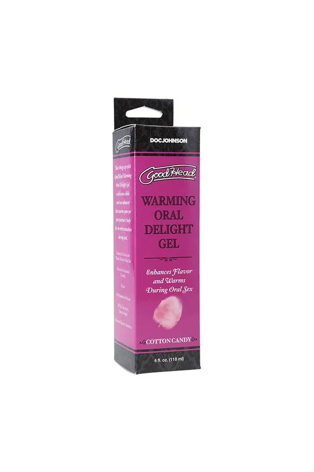 Doc Johnson Doc Johnson GoodHead Warming Oral Delight Gel Cotton Candy 4 oz Enhancers