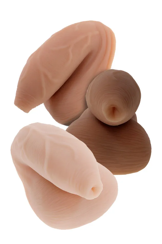 Evolved Gender X Uncircumcised Packing Penis Various Colors Male Sex Toys