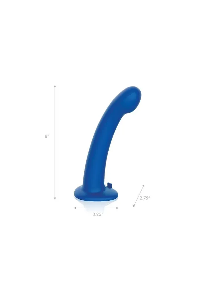 Female Sex Toys Electric Eel Electric Eel Pegasus 8 Remote Control PSpot Silicone Dildo And Harness Blue