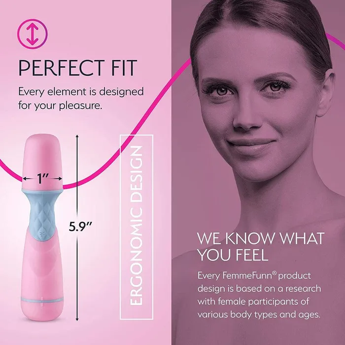 Femme Funn FFIX Mini Wand Massager Pink Femme Funn Vibrators