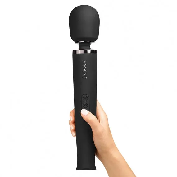 Le Wand Original Rechargeable Wand Massager Black LE WAND Vibrators