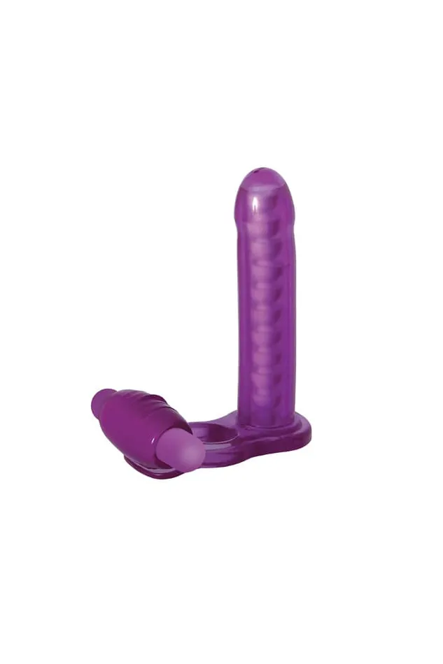 Male Sex Toys Adam Eve Adam Eve DP Fantasy Cock Ring Purple