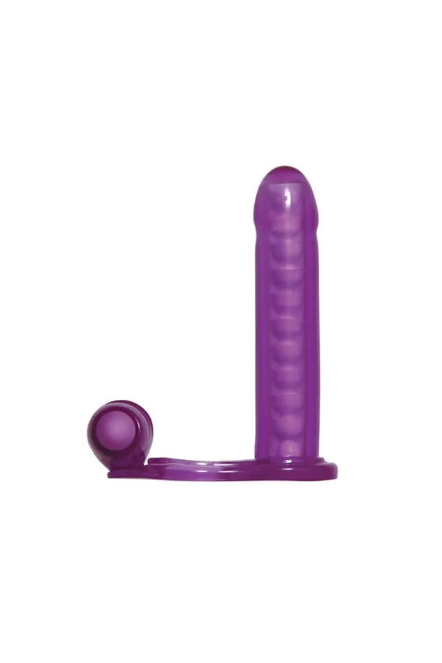 Male Sex Toys Adam Eve Adam Eve DP Fantasy Cock Ring Purple