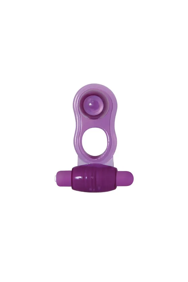 Male Sex Toys Adam Eve Adam Eve DP Fantasy Cock Ring Purple