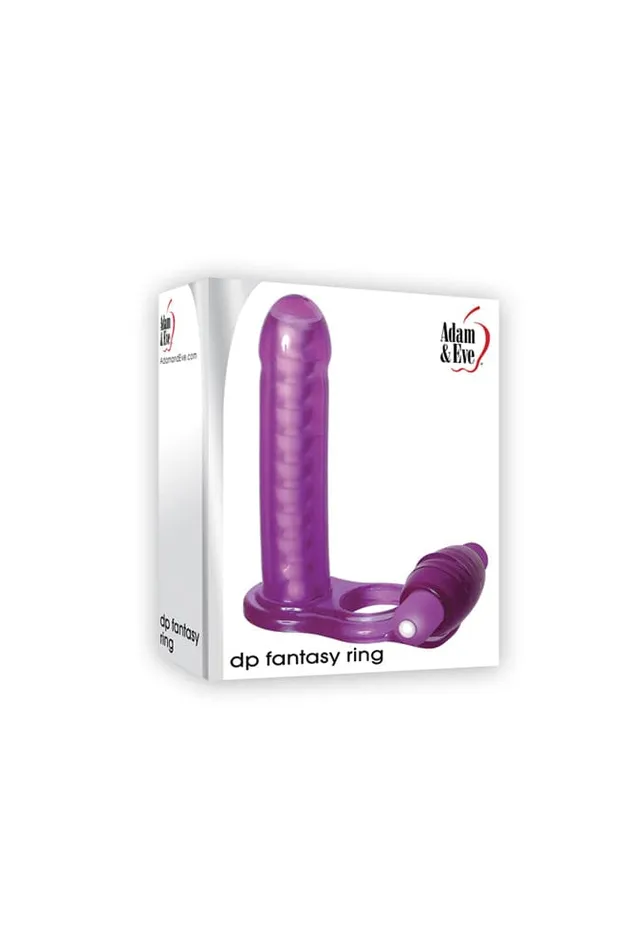 Male Sex Toys Adam Eve Adam Eve DP Fantasy Cock Ring Purple