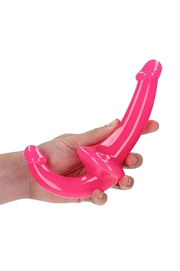 Shots Toys Female Sex Toys Shots Toys RealRock 6 Glow in the Dark Strapless StrapOn Assorted Colors