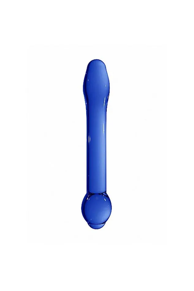 Shots Toys Shots Toys Chrystalino Treasure Glass Dildo Blue Dildos