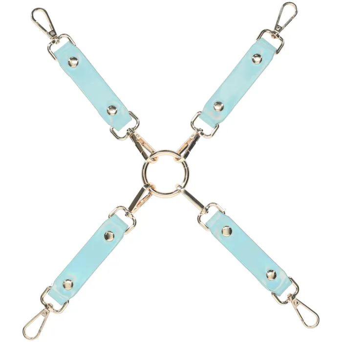 Shots Toys Vibrators Shots Ouch Paris Bondage Collection Hogtie Connectors Blue