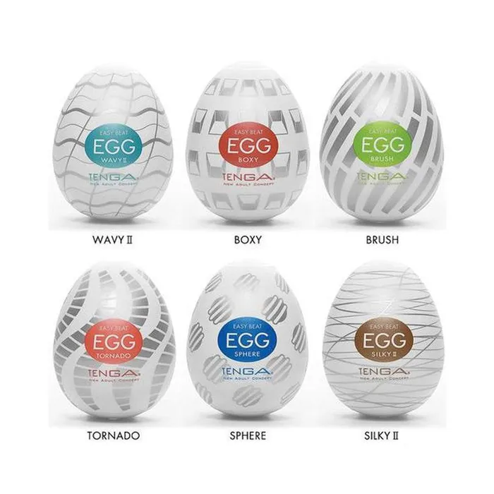 TENGA Egg Variety Pack Standard Penis Strokers 6 Pack Tenga Male Sex Toys