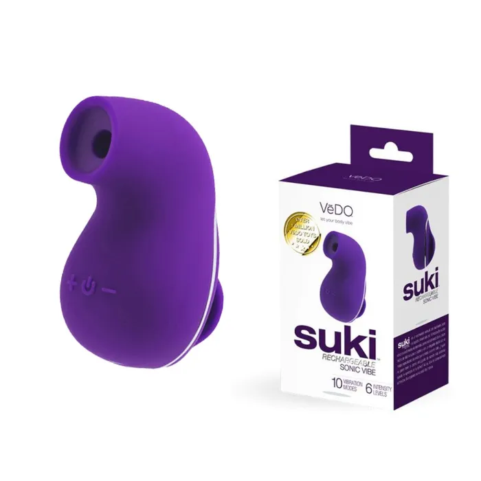 VeDO Vibrators VeDO Suki Purple Air Suction Clit Stimulator