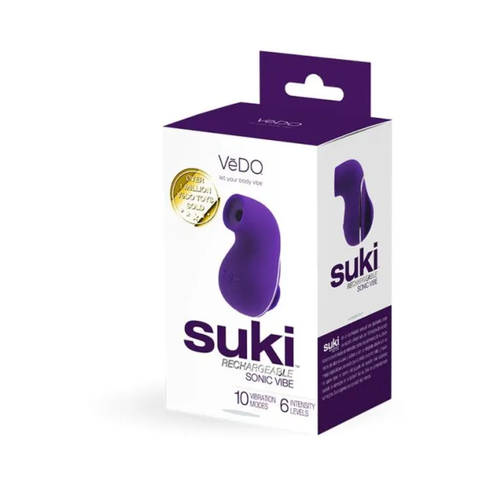 VeDO Vibrators VeDO Suki Purple Air Suction Clit Stimulator