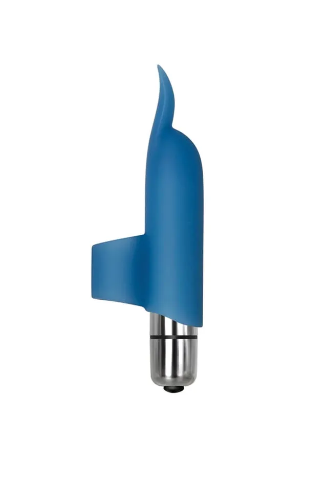 Vibrators Adam Eve Adam Eve Blue Dolphin Finger Vibe