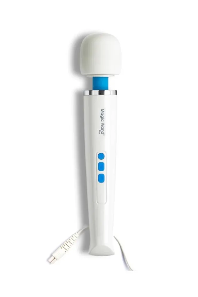 Vibrators Vibratex Vibratex The Magic Wand Plus Massage Wand WhiteBlue