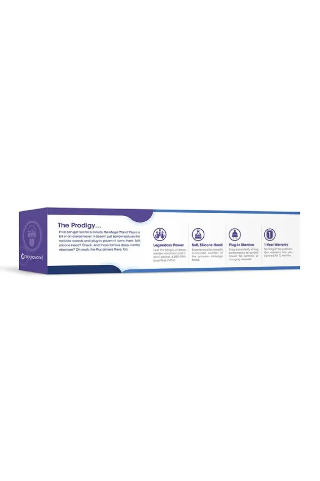 Vibrators Vibratex Vibratex The Magic Wand Plus Massage Wand WhiteBlue