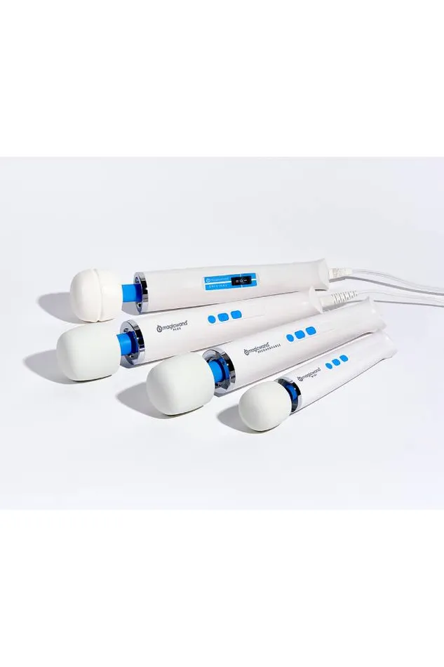 Vibrators Vibratex Vibratex The Magic Wand Plus Massage Wand WhiteBlue