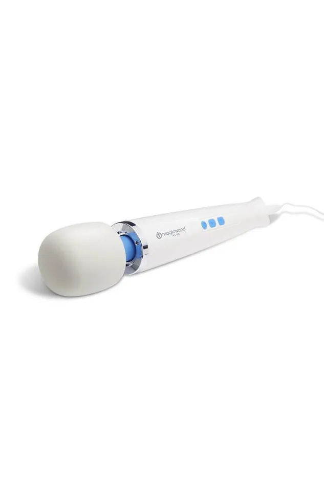 Vibrators Vibratex Vibratex The Magic Wand Plus Massage Wand WhiteBlue