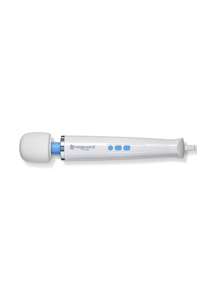 Vibrators Vibratex Vibratex The Magic Wand Plus Massage Wand WhiteBlue