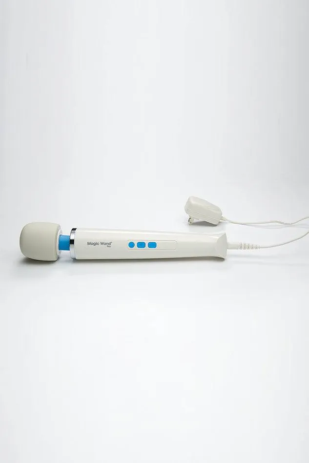 Vibrators Vibratex Vibratex The Magic Wand Plus Massage Wand WhiteBlue
