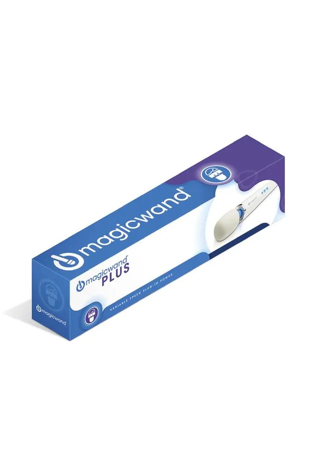 Vibrators Vibratex Vibratex The Magic Wand Plus Massage Wand WhiteBlue