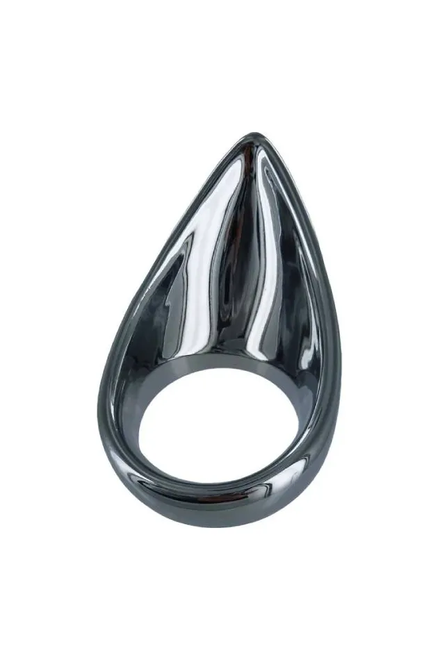 XR Brands Male Sex Toys XR Brands Master Series Taint Licker Cock Ring Silver XR Brands Male Sex Toys XR Brands Master Series Taint Licker Cock Ring Silver