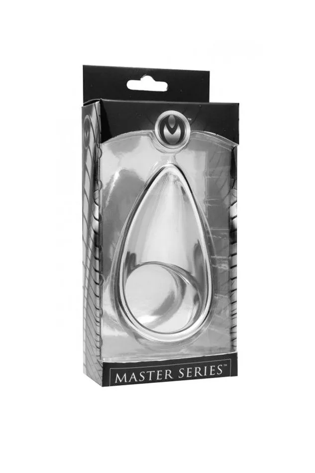 XR Brands Male Sex Toys XR Brands Master Series Taint Licker Cock Ring Silver