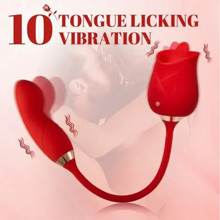 Acmejoy Multifunctional Vibrator Rose Clit Licking Vibrating Stimulator AcmeJoy Female Sex Toys