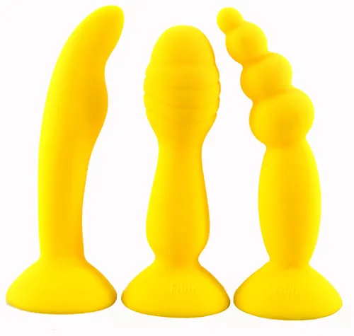 Anal LAZADASEXTOYS FAAK 3pcslot Silicone butt plug strong suction cup beads anal sex toys clit Gspot stimulate anal plug erotic products sex shop