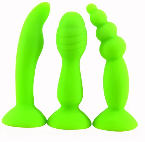 Anal LAZADASEXTOYS FAAK 3pcslot Silicone butt plug strong suction cup beads anal sex toys clit Gspot stimulate anal plug erotic products sex shop