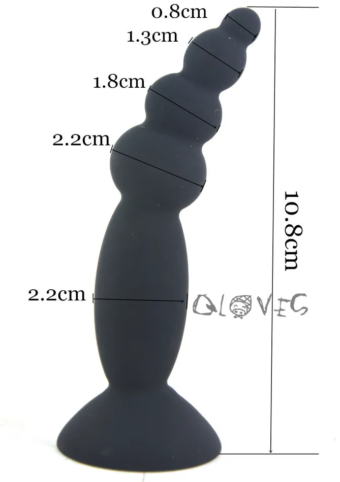 Anal LAZADASEXTOYS FAAK 3pcslot Silicone butt plug strong suction cup beads anal sex toys clit Gspot stimulate anal plug erotic products sex shop