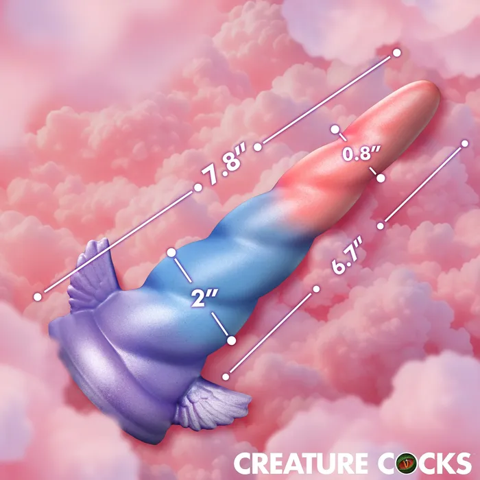 Creature Cocks Female Sex Toys Deluxe Dream Rider Vibrating Unicorn Silicone Dildo