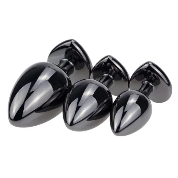 Cute HeartShaped Crystal Jewel Butt Trainer Kit and Bullet Vibrator 4pcs Lovegasm Female Sex Toys