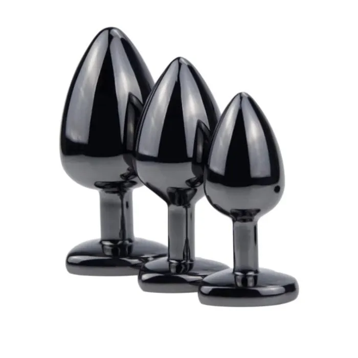 Cute HeartShaped Crystal Jewel Butt Trainer Kit and Bullet Vibrator 4pcs Lovegasm Female Sex Toys