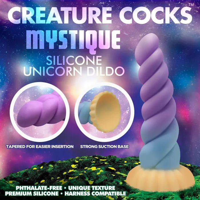 Dildos Creature Cocks Mystique Silicone Unicorn Dildo