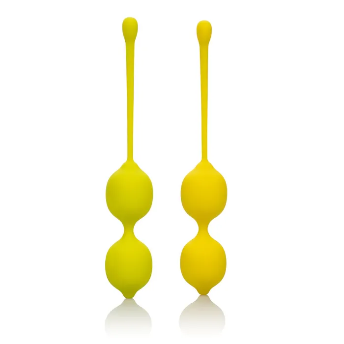 Female Sex Toys Kegel Training Set Lemon CalExotics