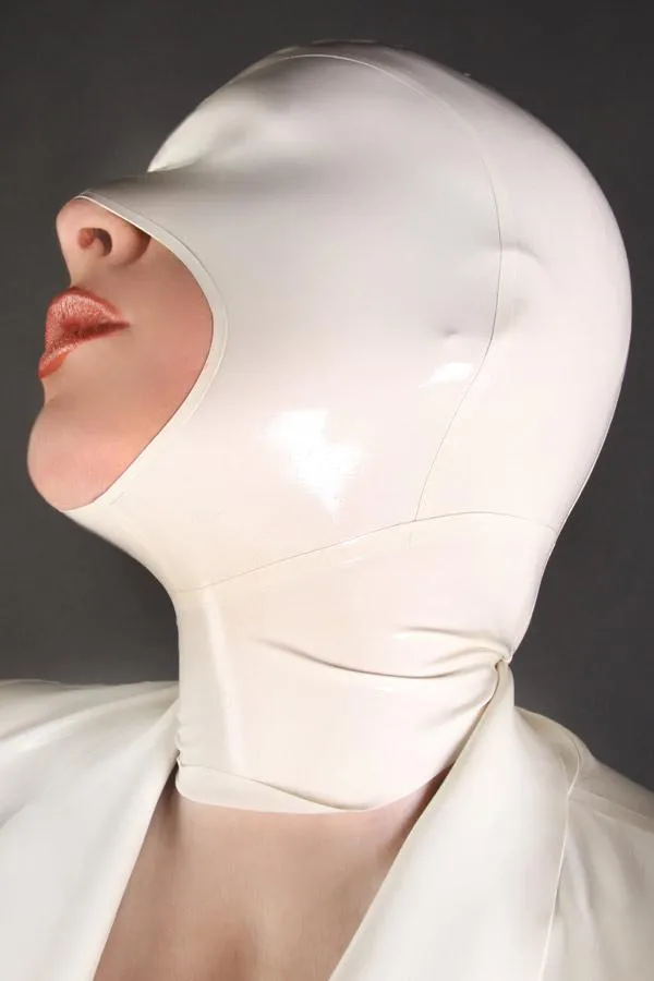 Helpless Predicament White Latex Mask Lovegasm Vibrators