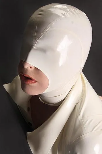 Helpless Predicament White Latex Mask Lovegasm Vibrators