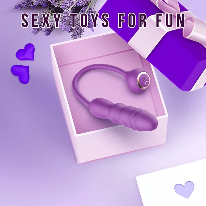 Lovegasm Female Sex Toys Portable Anal Thrusting Vibe Dildo Vibrating Vibrator Automatic