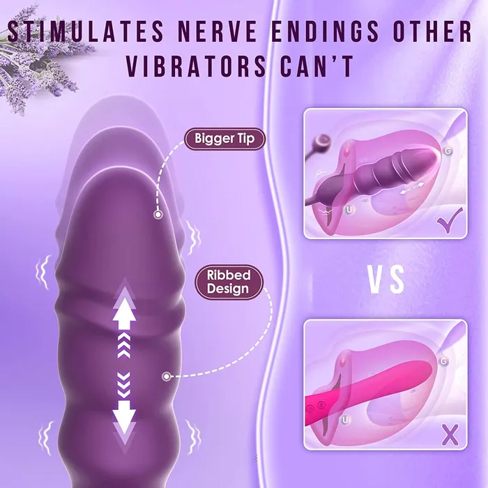 Lovegasm Female Sex Toys Portable Anal Thrusting Vibe Dildo Vibrating Vibrator Automatic