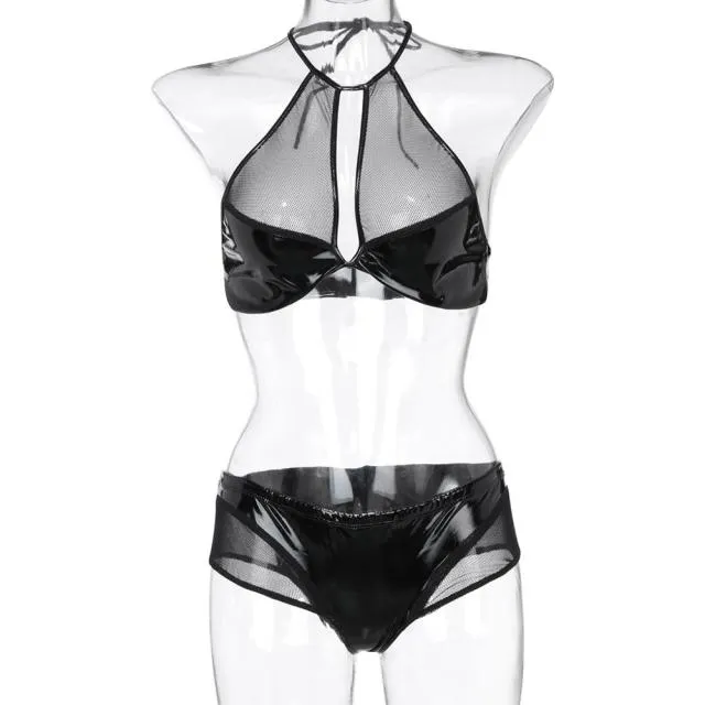 Restraints Dashdiamondx Glossy Leather Lingerie