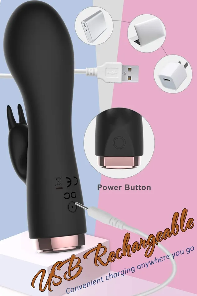 10 Patterns Mini Rabbit Vibrator Bunny Ears for Clit G Spot Stimulate YOSPOSS Female Sex Toys