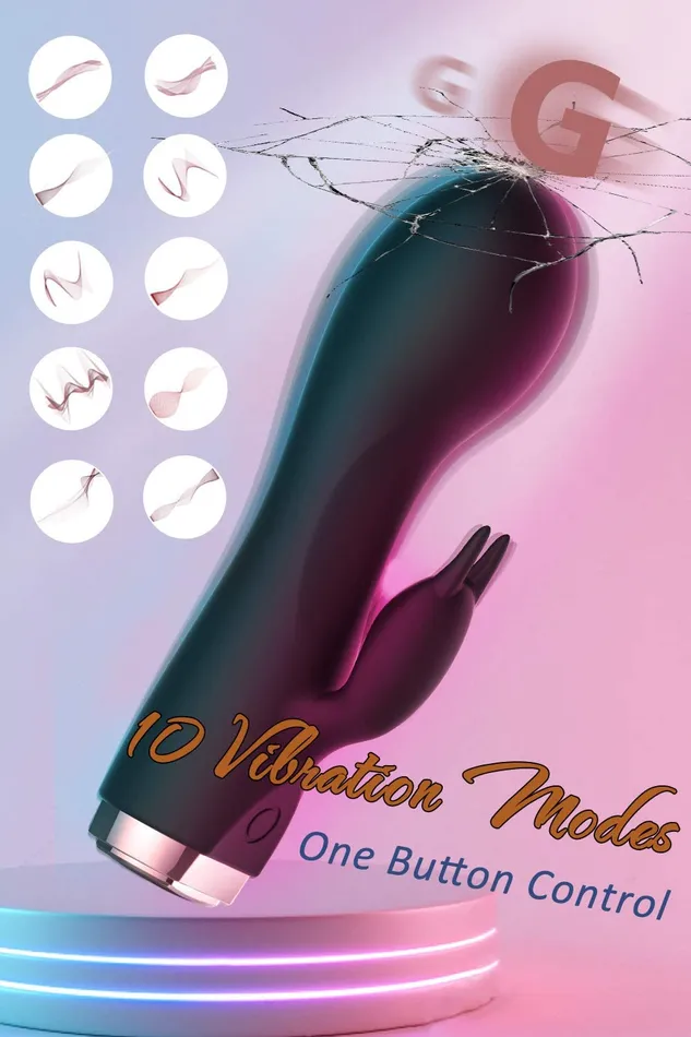 10 Patterns Mini Rabbit Vibrator Bunny Ears for Clit G Spot Stimulate YOSPOSS Female Sex Toys
