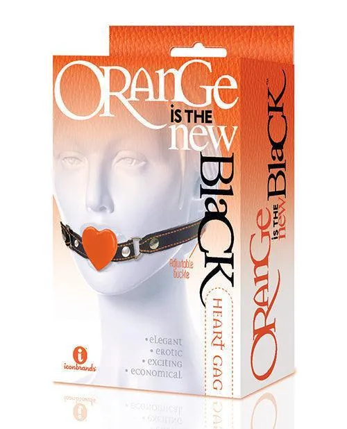 Anal Icon Brands INC The 9s Orange Is The New Black Silicone Heart Gag