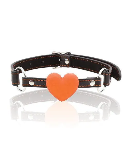 Anal Icon Brands INC The 9s Orange Is The New Black Silicone Heart Gag