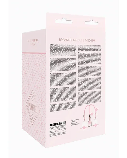 Anal Shots America LLC Shots Pumped Breast Pump Set Medium Rose Gold