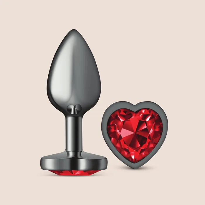 Anal Viben Toys Cheeky Charms Gunmetal Heart Plug lightweight metal booty jewelry