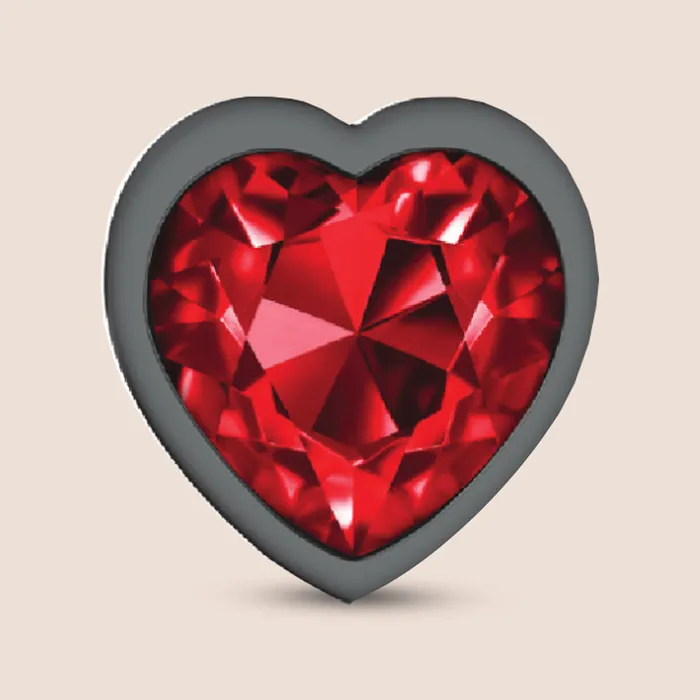 Anal Viben Toys Cheeky Charms Gunmetal Heart Plug lightweight metal booty jewelry