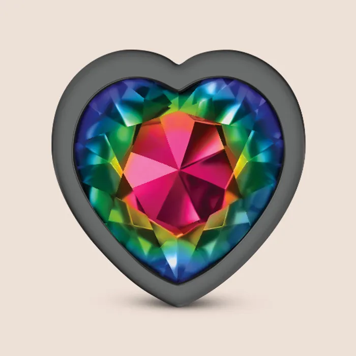 Anal Viben Toys Cheeky Charms Gunmetal Heart Plug lightweight metal booty jewelry
